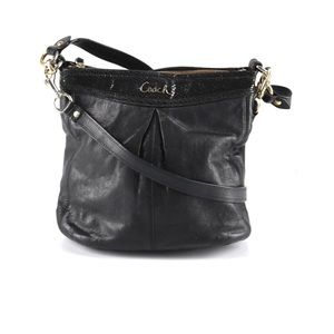 Coach Ashley Black Leather Crossbody Bag